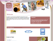 Tablet Screenshot of kathyhaagemassage.com
